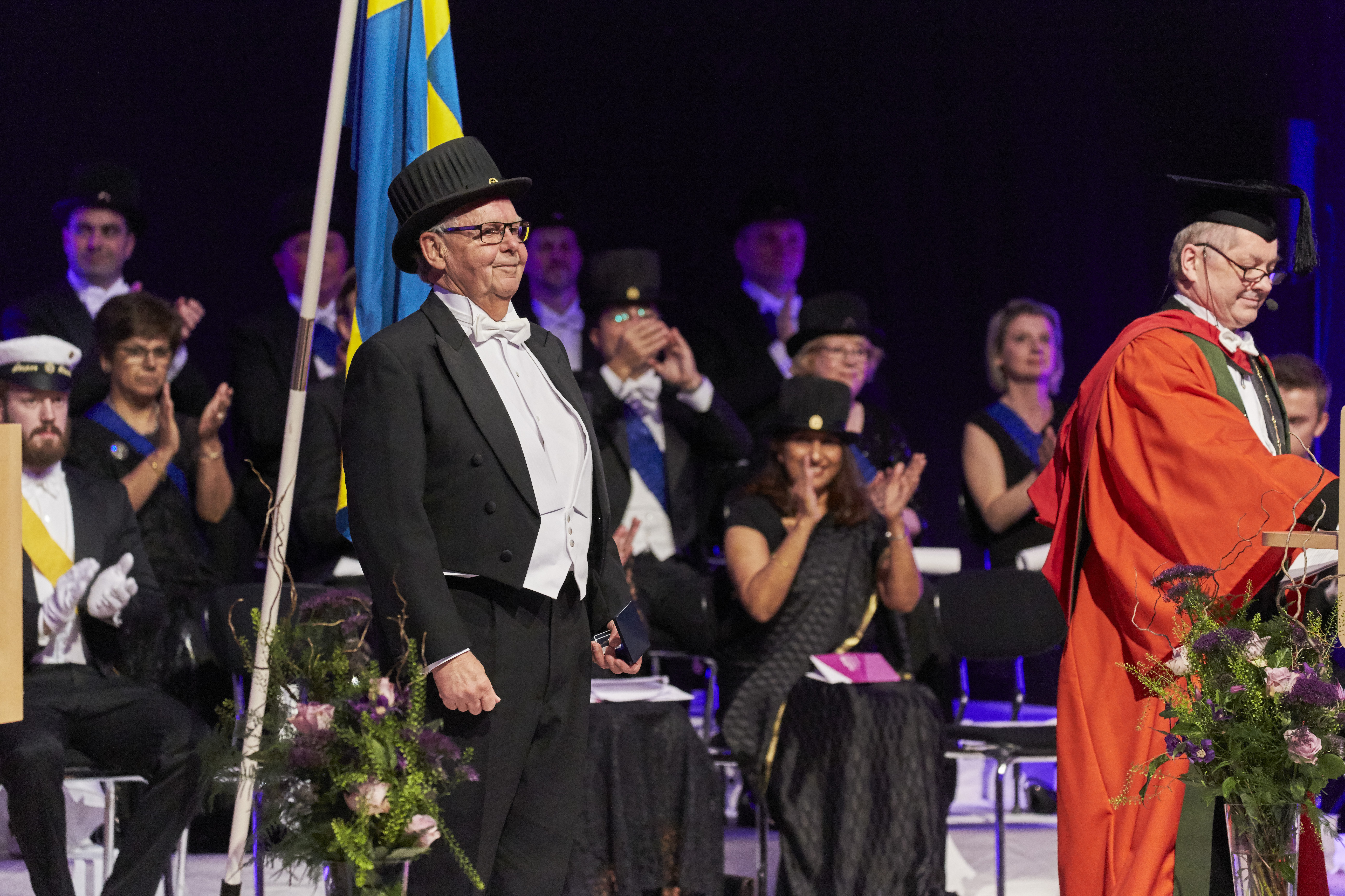 Leif Melin mottog Jönköping Universitys förtjänsttecken för 2015.