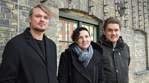 Martin Jakobsen, Linn Hedenskog och Fredrik Hedenberg.