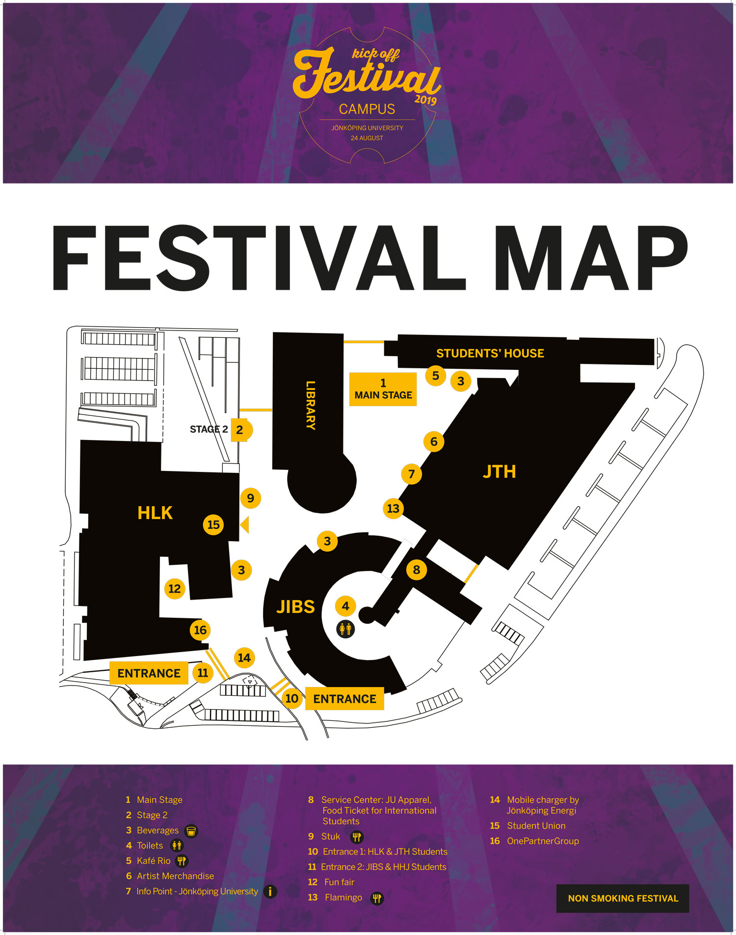 Kick Off Festival Map