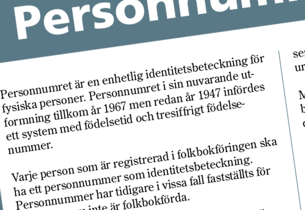 Persons – not numbers