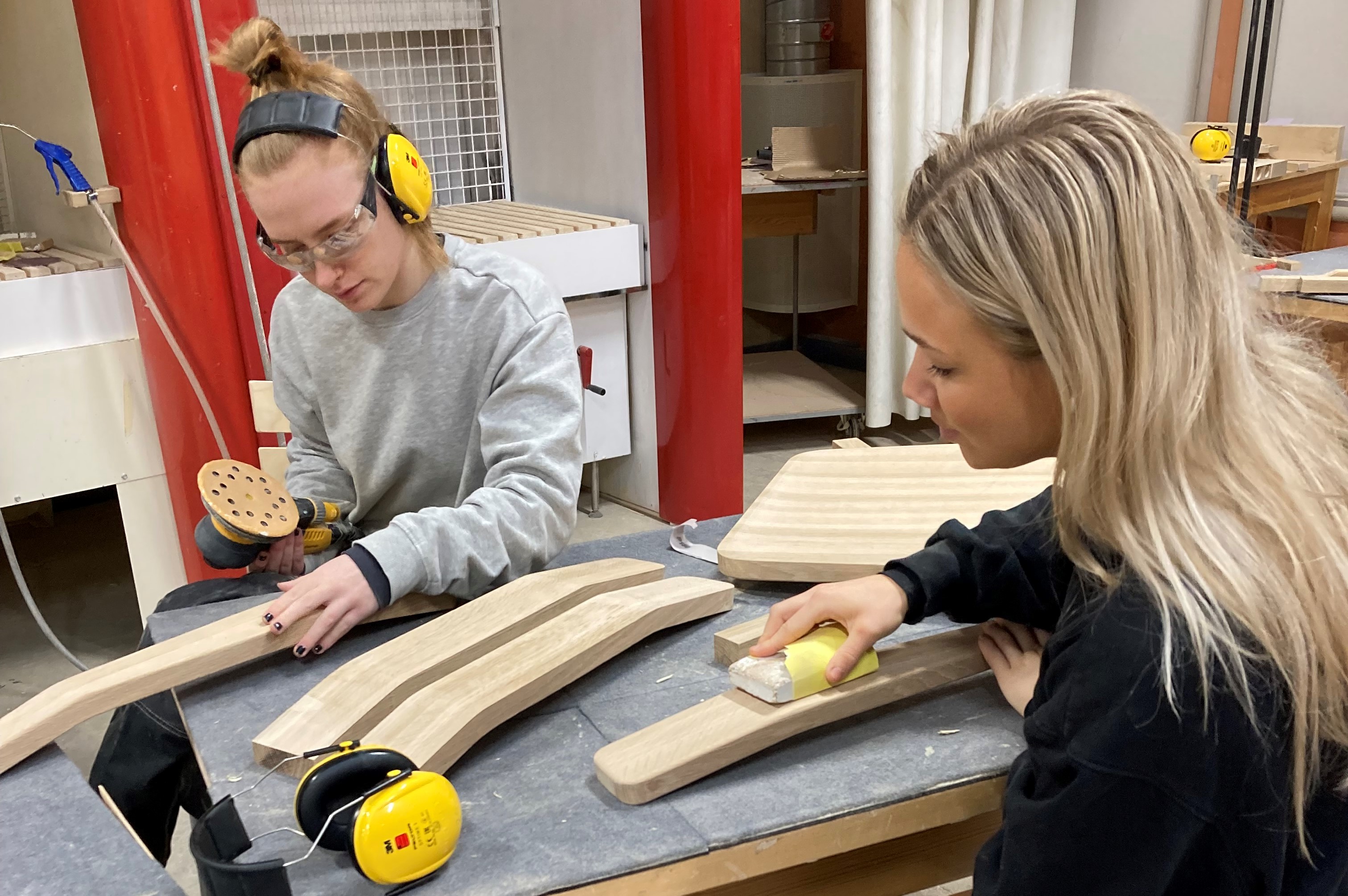 Students at the Product Development with Furniture Design programme at the School of Engineering, Jönköping University.
