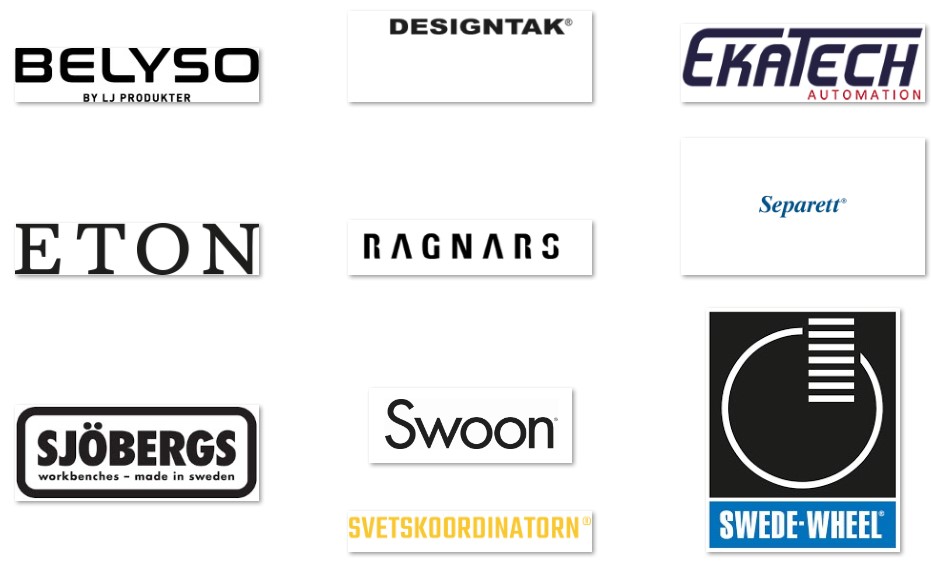 Logotypes of JIBS partner companies